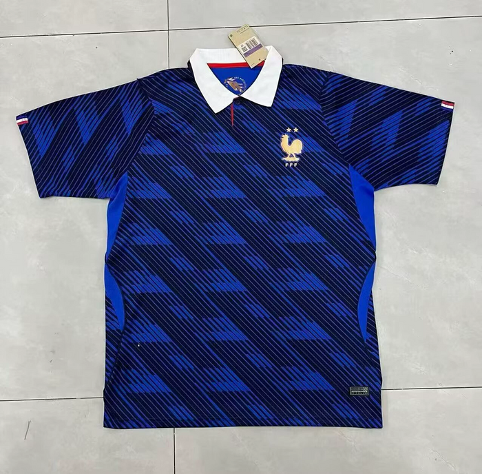 France Home Jersey 2026 – Blue Geometric